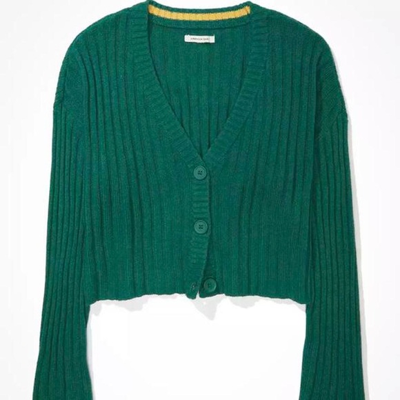 American Eagle Knit Button-Up Cardigan Sweater - Picture 4 of 4